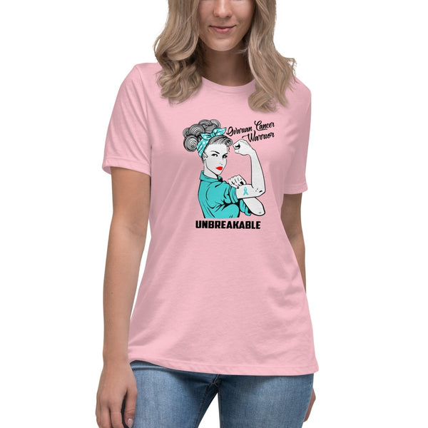 Ovarian Cancer Women's Unbreakable Tee - JohnVsGBMPinkS