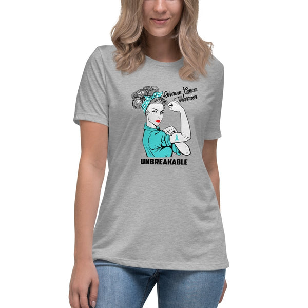 Ovarian Cancer Women's Unbreakable Tee - JohnVsGBMAthletic HeatherS