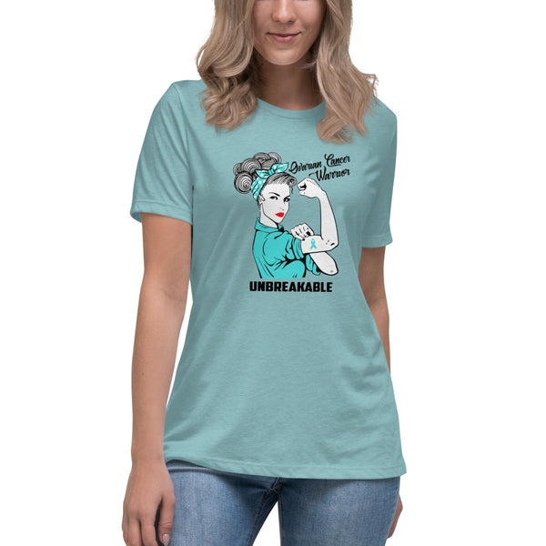 Ovarian Cancer Women's Unbreakable Tee - JohnVsGBMHeather Blue LagoonS