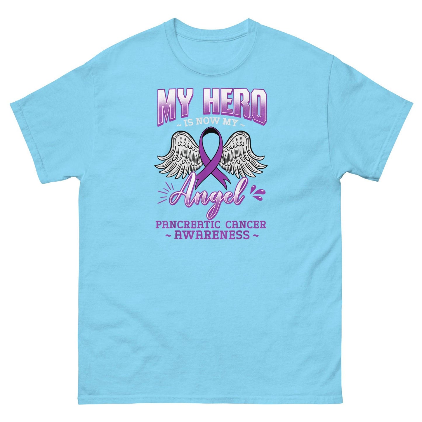 Pancreatic Cancer Angel Classic Tee - JohnVsGBMSkyS