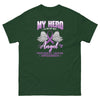 Pancreatic Cancer Angel Classic Tee - JohnVsGBMForest GreenS