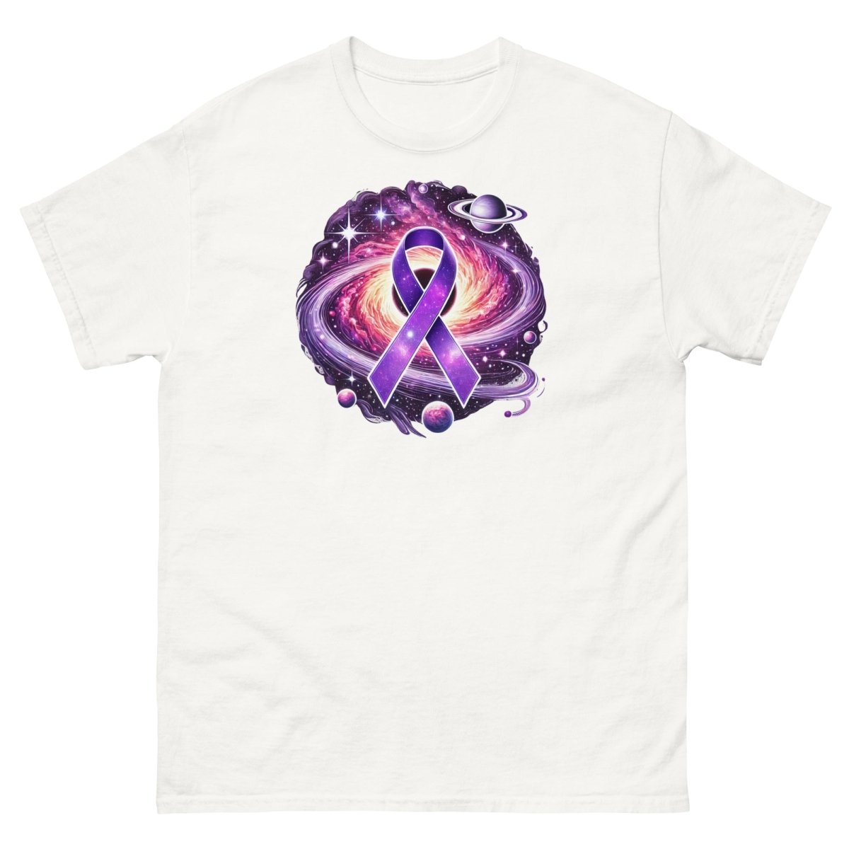 Pancreatic Cancer Blackhole Galaxy Tee - JohnVsGBMWhiteS