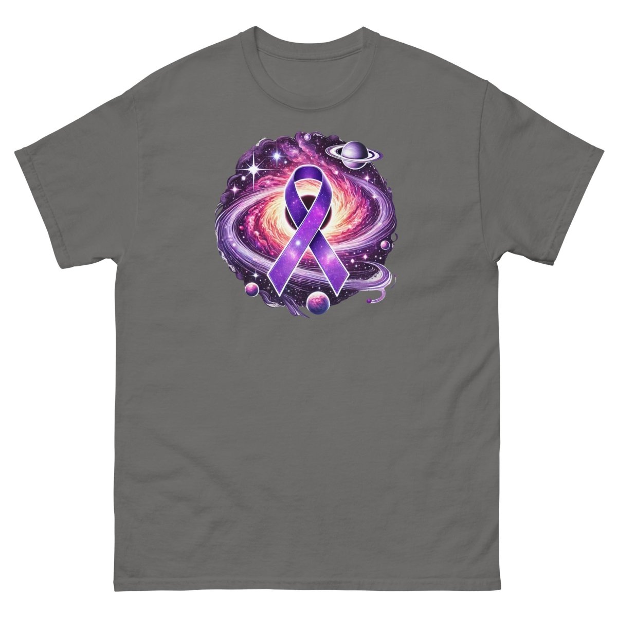 Pancreatic Cancer Blackhole Galaxy Tee - JohnVsGBMCharcoalS