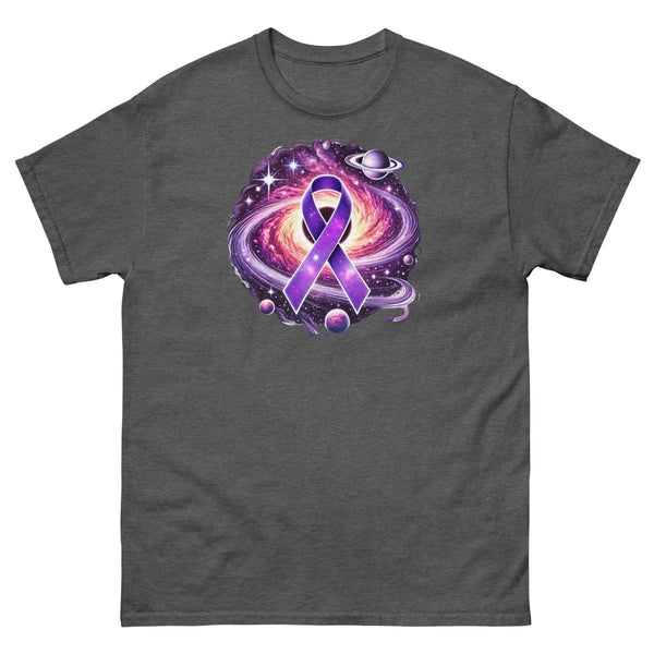 Pancreatic Cancer Blackhole Galaxy Tee - JohnVsGBMDark HeatherS