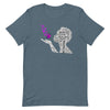 Pancreatic Cancer Butterfly Tee - JohnVsGBMHeather SlateXS