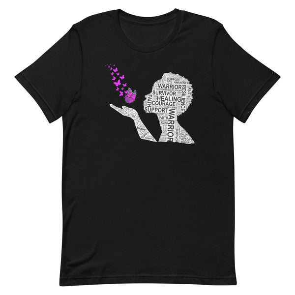 Pancreatic Cancer Butterfly Tee - JohnVsGBMBlackXS