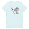 Pancreatic Cancer Butterfly Tee - JohnVsGBMHeather Ice BlueXS