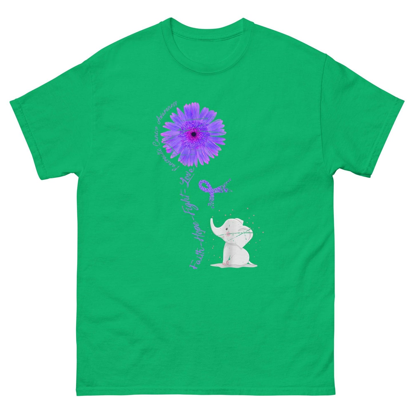 Pancreatic Cancer Fight Purple Classic Tee - JohnVsGBMIrish GreenS