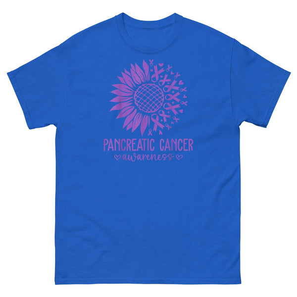 Pancreatic Cancer Flower Classic Tee - JohnVsGBMRoyalS