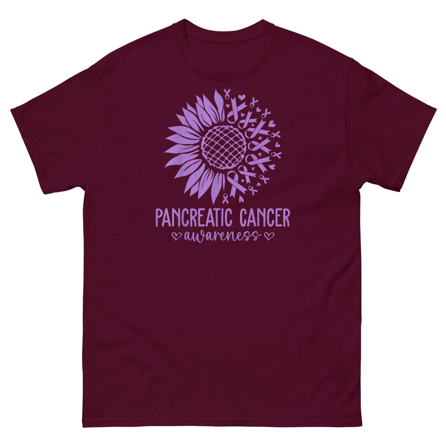 Pancreatic Cancer Flower Classic Tee - JohnVsGBMMaroonS