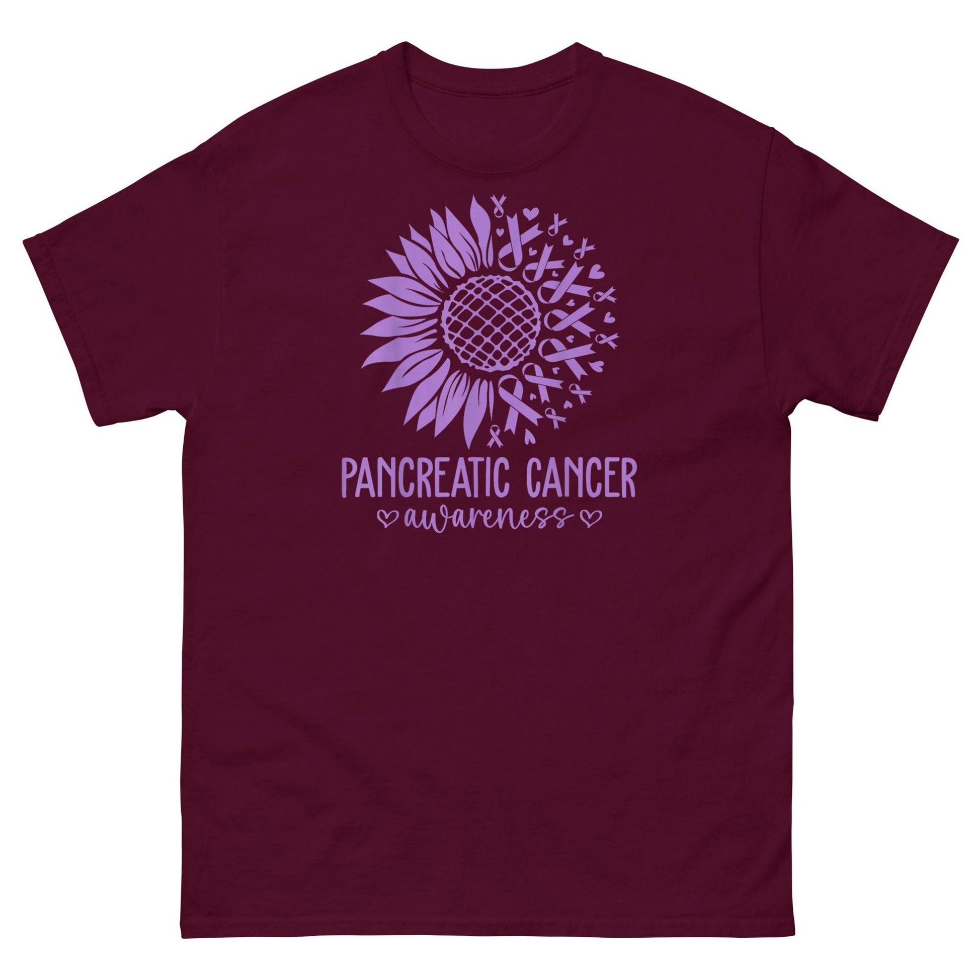 Pancreatic Cancer Flower Classic Tee - JohnVsGBMMaroonS