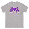 Pancreatic Cancer for My Dad Classic Tee - JohnVsGBMSport GreyS