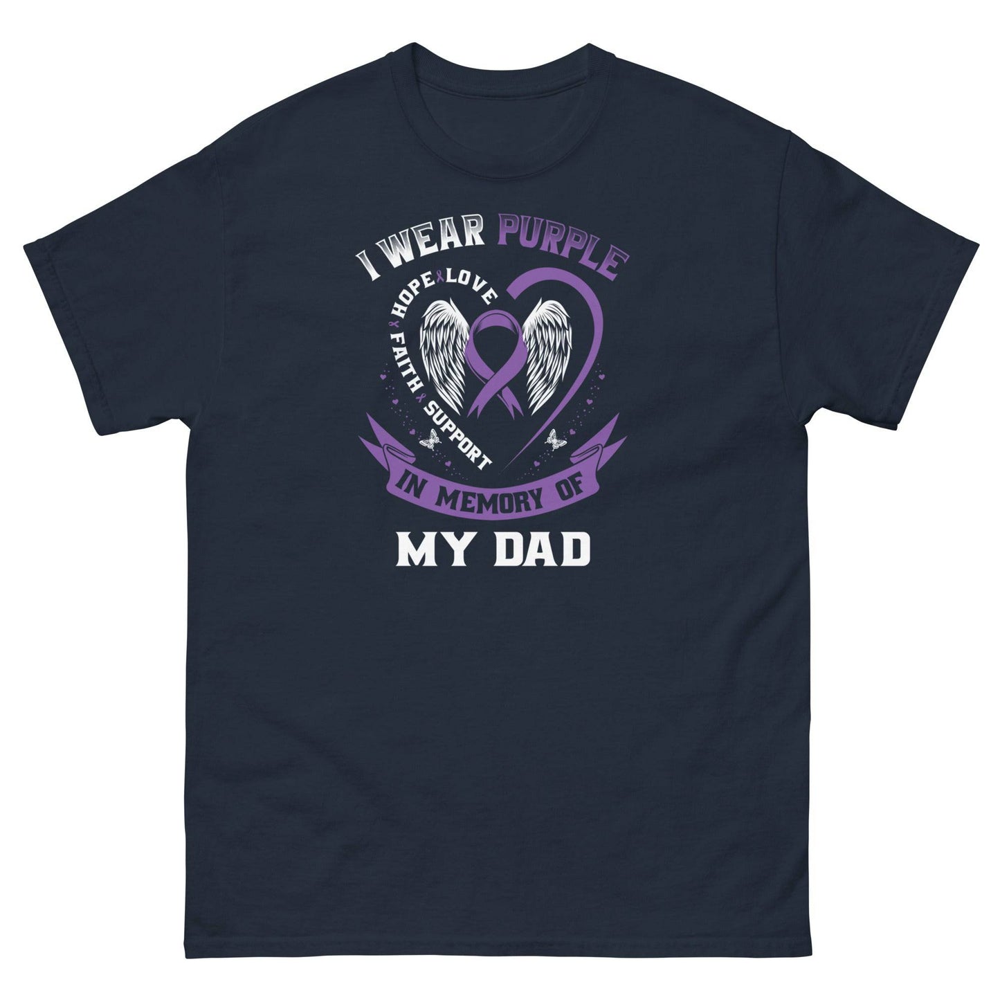 Pancreatic Cancer for My Dad Classic Tee - JohnVsGBMNavyS