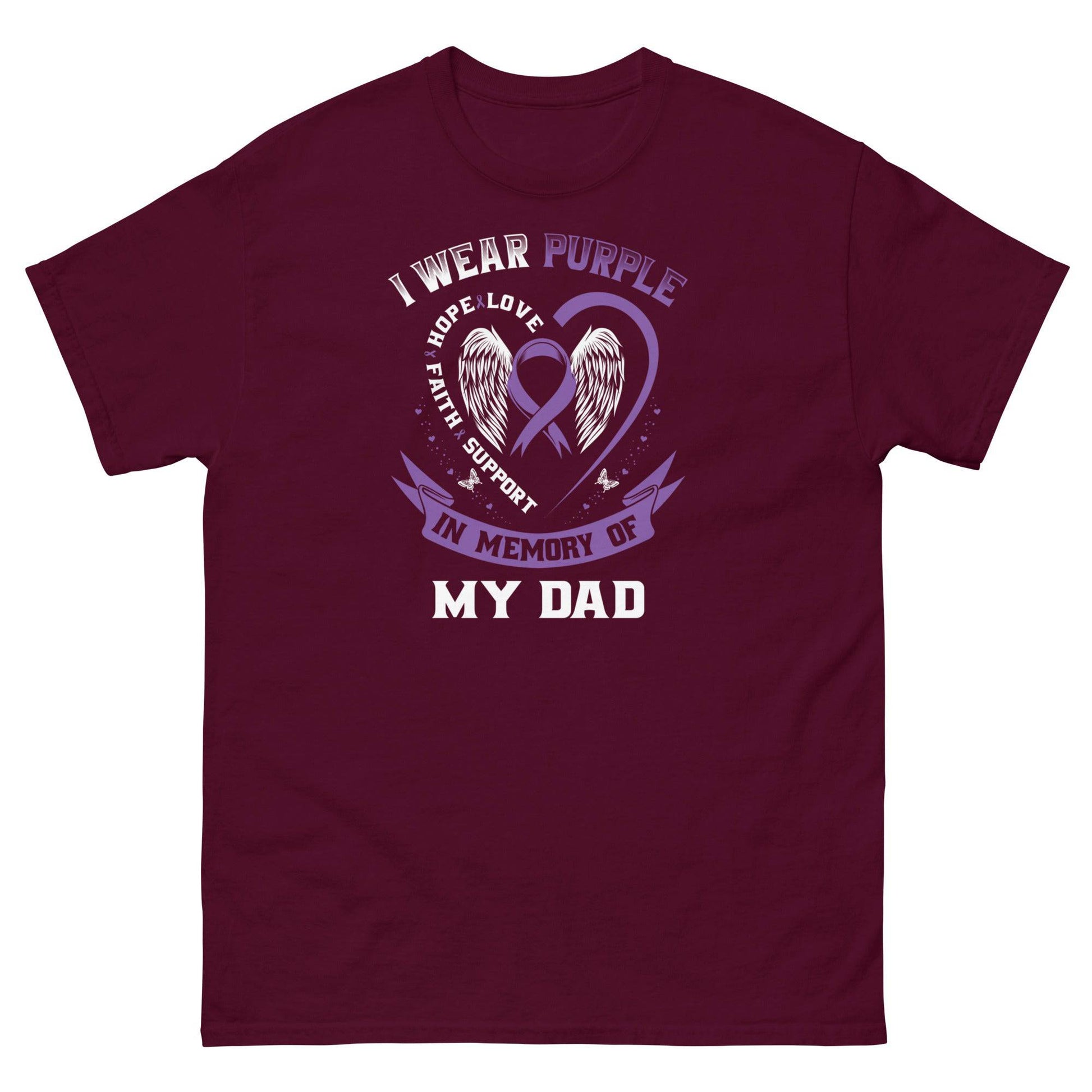 Pancreatic Cancer for My Dad Classic Tee - JohnVsGBMMaroonS