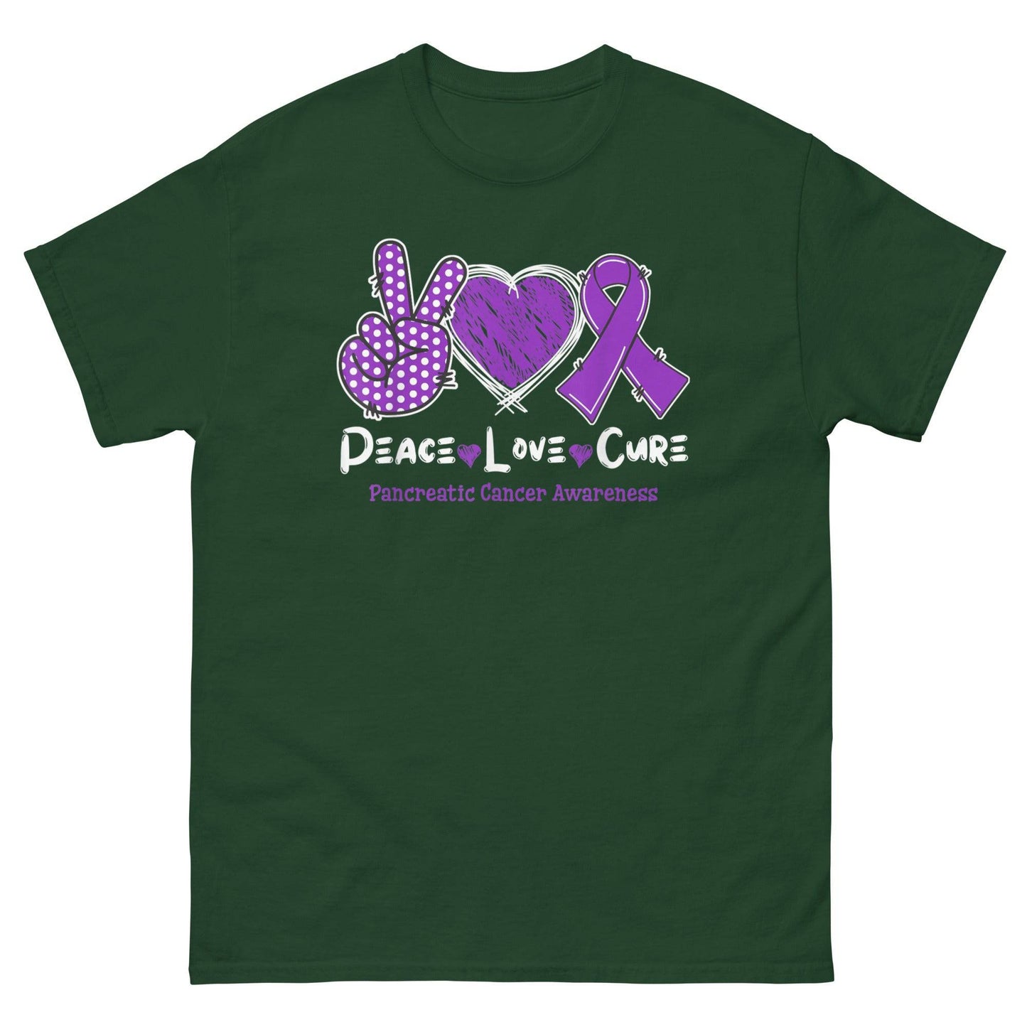 Pancreatic Cancer for My Dad Classic Tee - JohnVsGBMForest GreenS