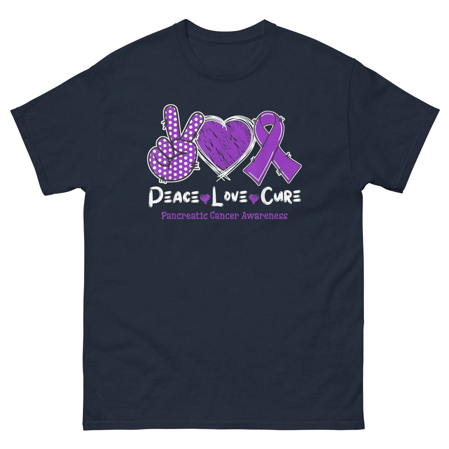 Pancreatic Cancer for My Dad Classic Tee - JohnVsGBMNavyS