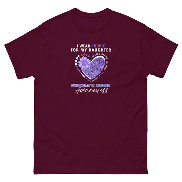 Pancreatic Cancer For my Daughter Classic Tee - JohnVsGBMMaroonS