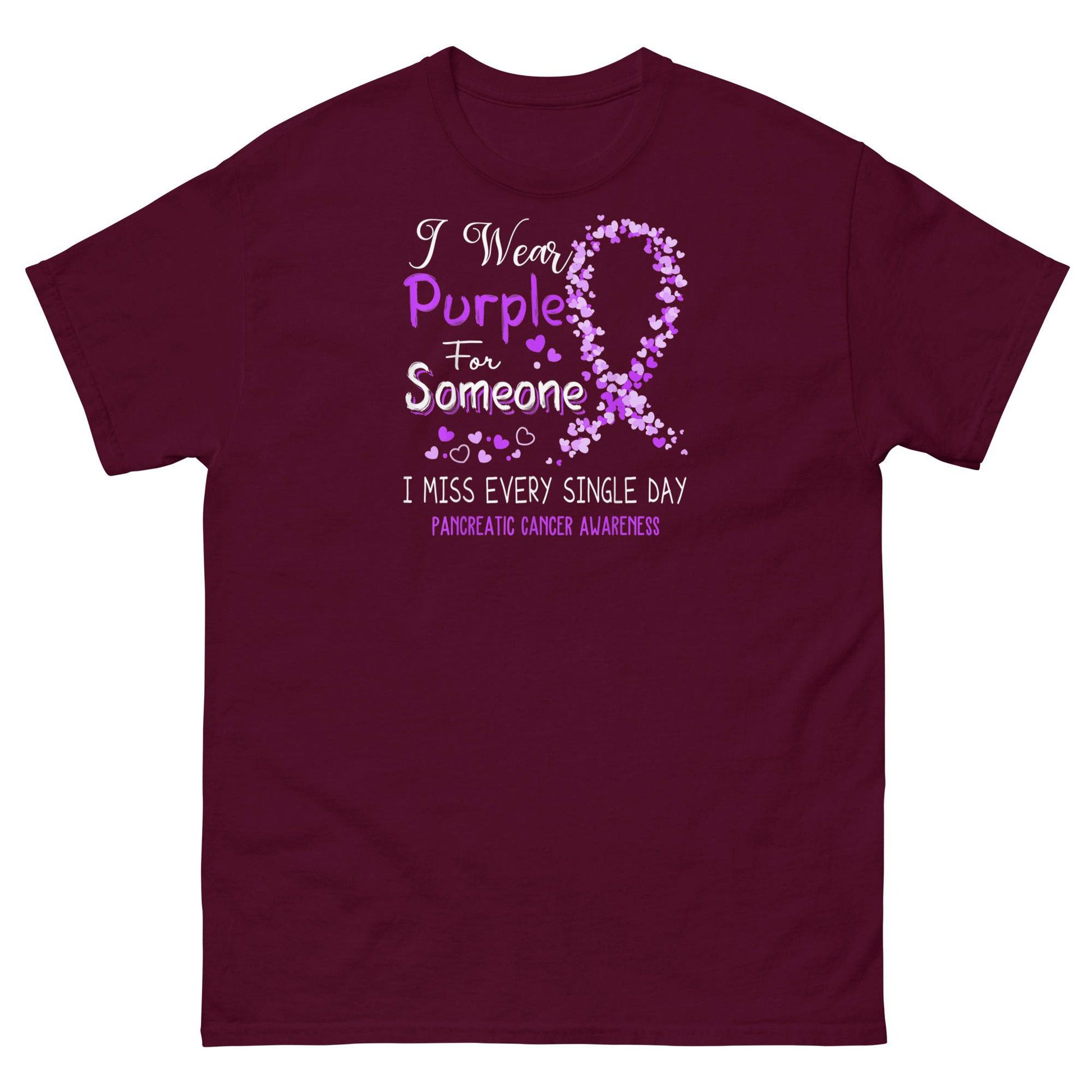 Pancreatic Cancer for Someone I Miss Classic Tee - JohnVsGBMMaroonS