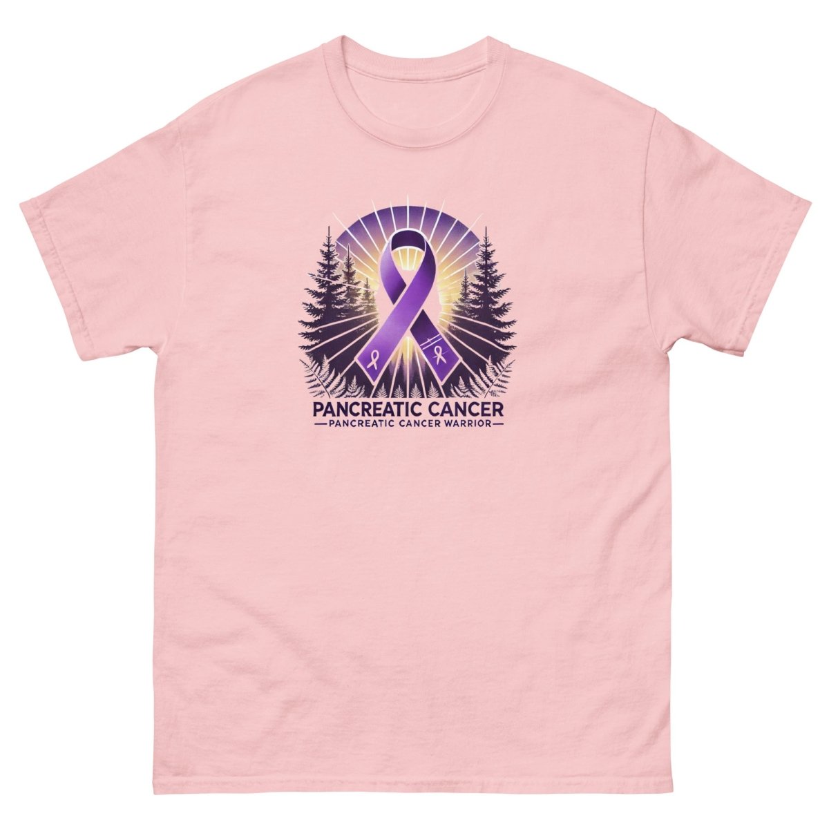 Pancreatic Cancer Forest Tee - JohnVsGBMLight PinkS