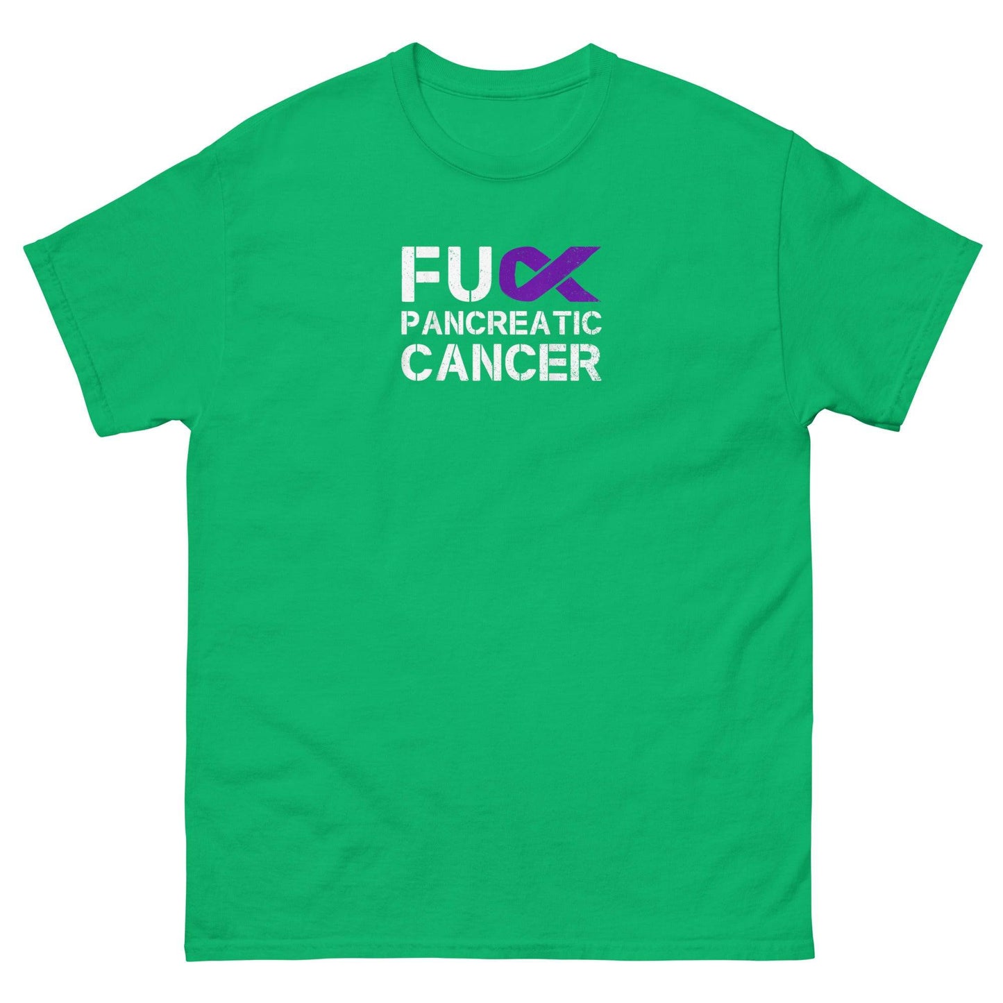 Pancreatic Cancer FU Purple Ribbon Classic Tee - JohnVsGBMIrish GreenS