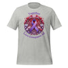 Pancreatic Cancer Heart Love Tee - JohnVsGBMAthletic HeatherS