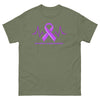 Pancreatic Cancer Heartbeat Classic Tee - JohnVsGBMMilitary GreenS