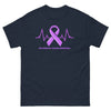 Pancreatic Cancer Heartbeat Classic Tee - JohnVsGBMNavyS