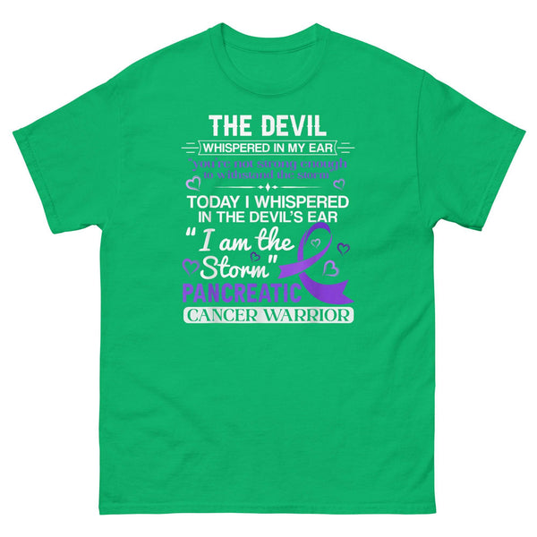 Pancreatic Cancer I am the Storm Classic Tee - JohnVsGBMIrish GreenS