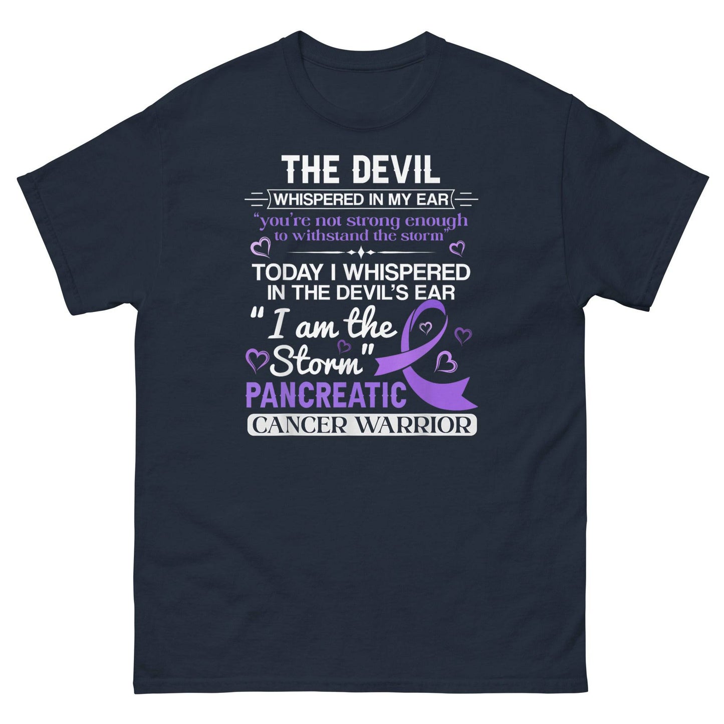 Pancreatic Cancer I am the Storm Classic Tee - JohnVsGBMNavyS