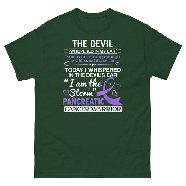 Pancreatic Cancer I am the Storm Classic Tee - JohnVsGBMForest GreenS