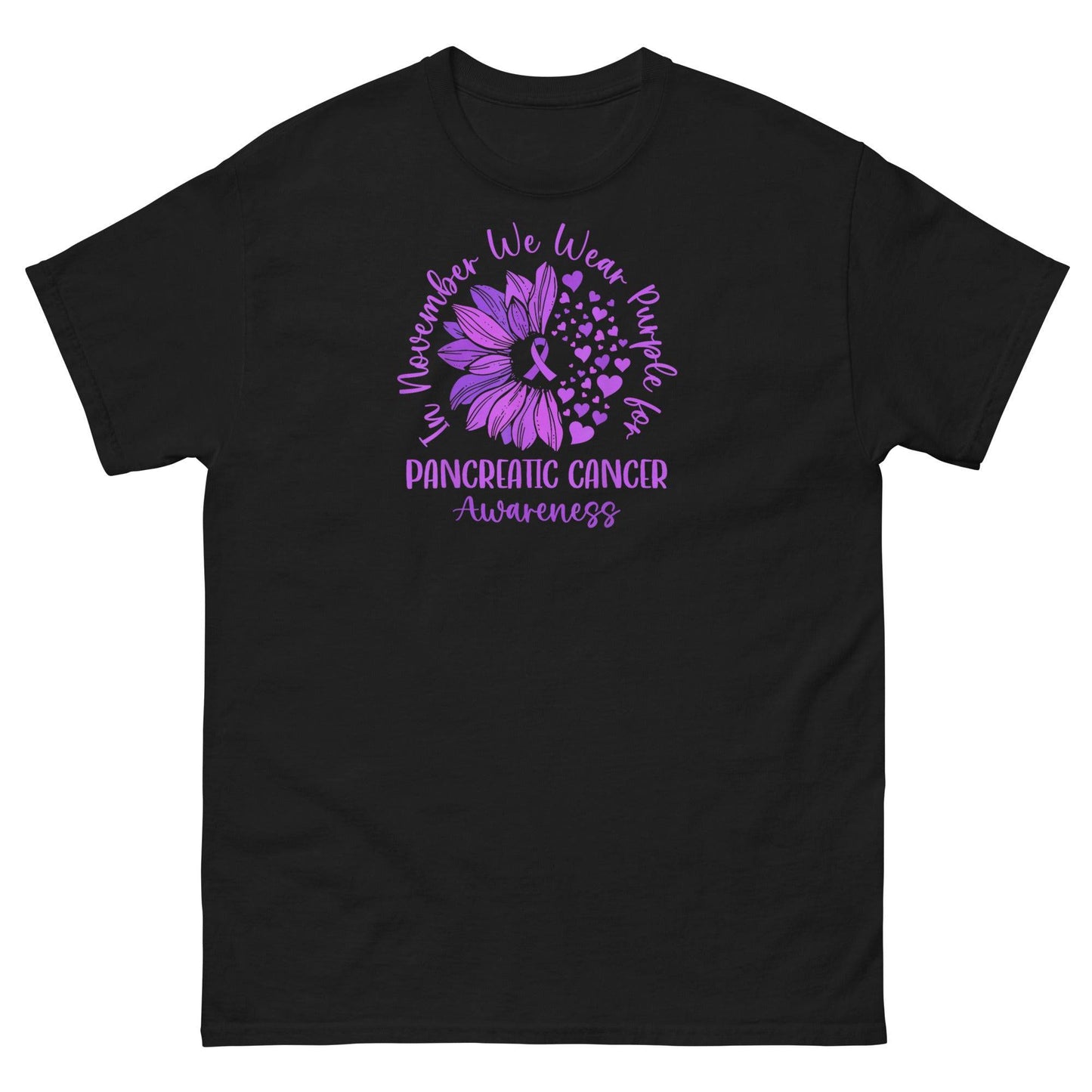 Pancreatic Cancer November Flower Classic Tee - JohnVsGBMBlackS