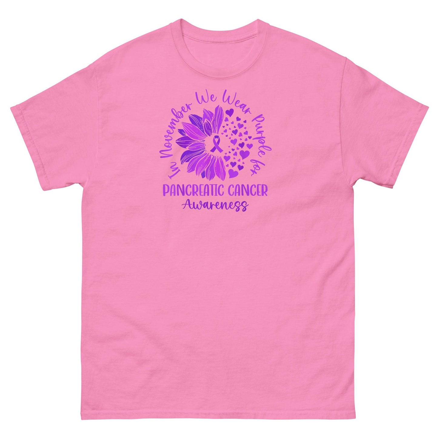 Pancreatic Cancer November Flower Classic Tee - JohnVsGBMAzaleaS