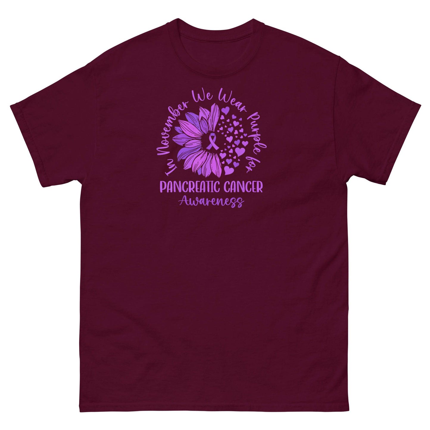 Pancreatic Cancer November Flower Classic Tee - JohnVsGBMMaroonS