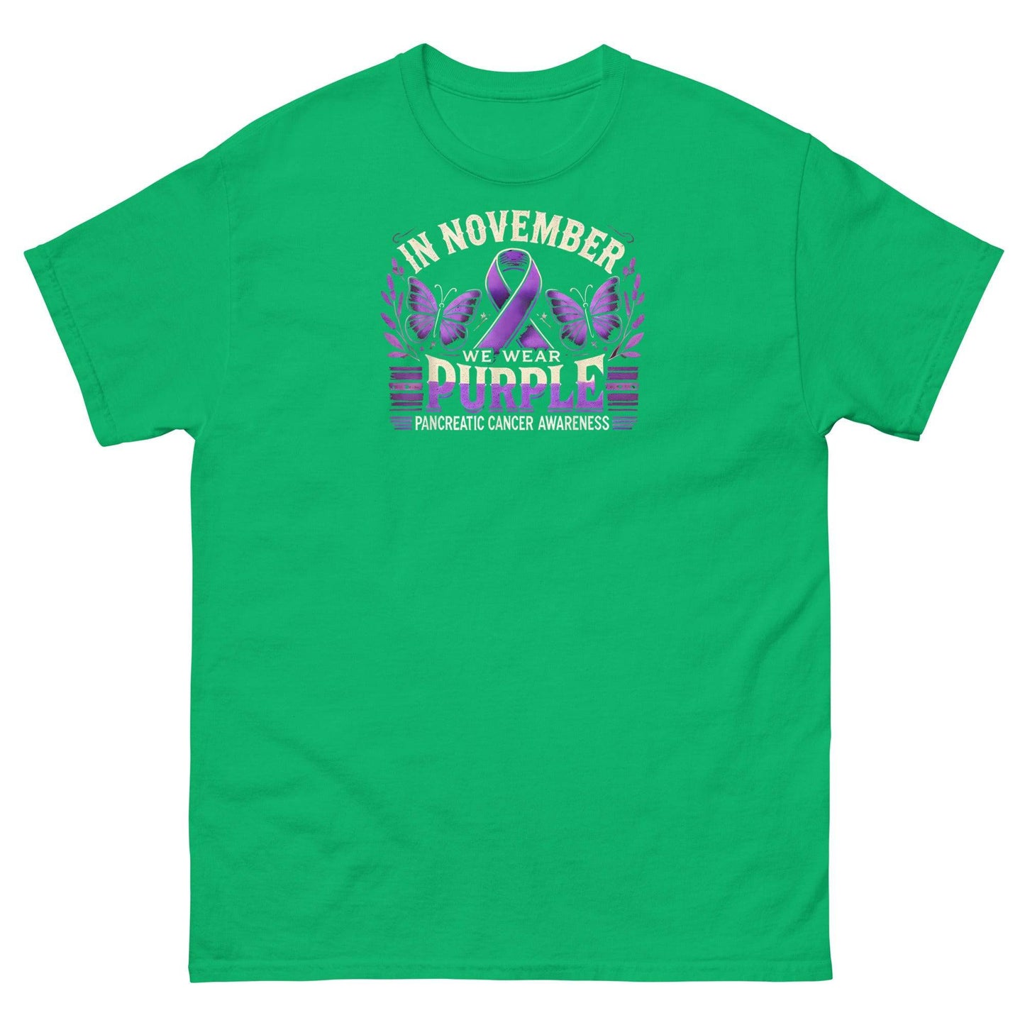 Pancreatic Cancer November We Wear Classic Tee - JohnVsGBMIrish GreenS