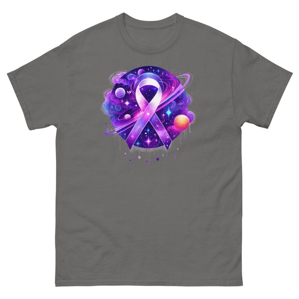 Pancreatic Cancer Painted Galaxy Tee - JohnVsGBMCharcoalS