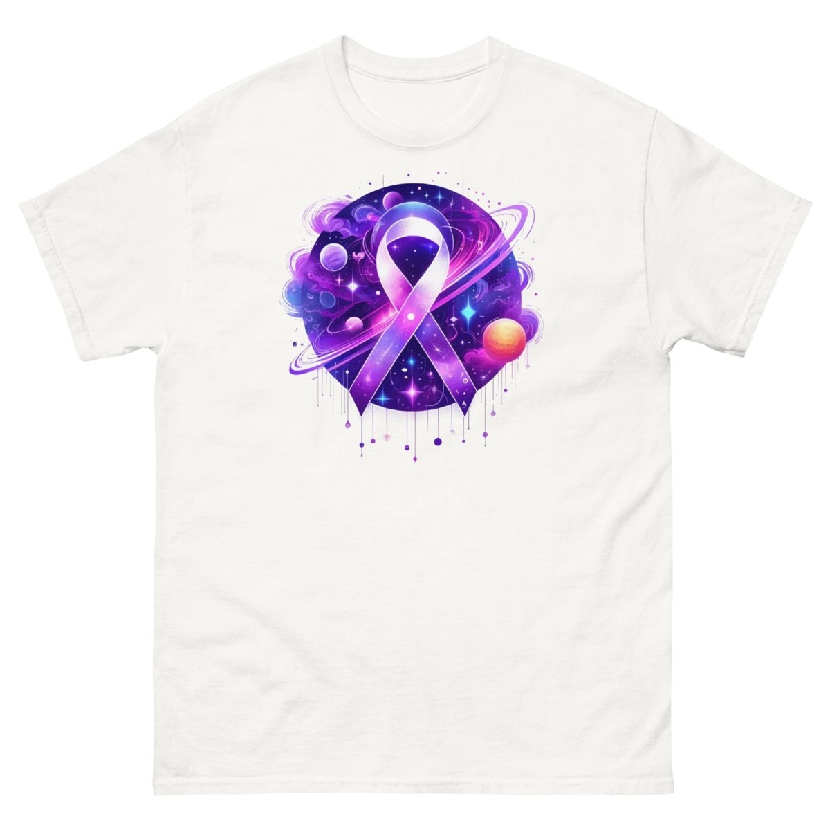 Pancreatic Cancer Painted Galaxy Tee - JohnVsGBMWhiteS