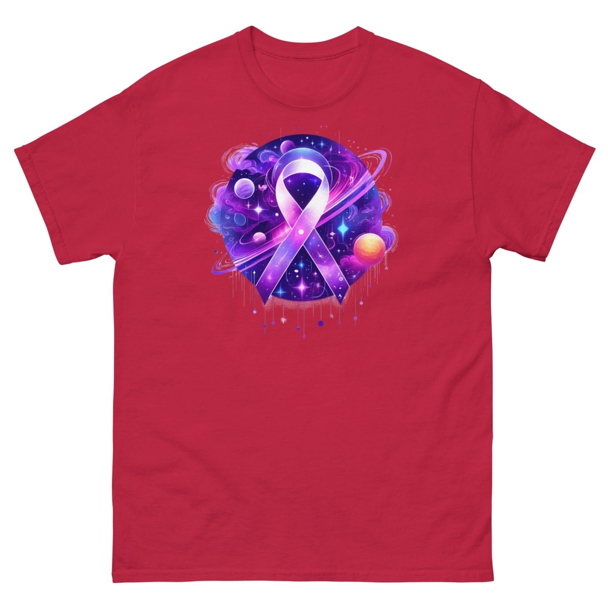 Pancreatic Cancer Painted Galaxy Tee - JohnVsGBMCardinalS