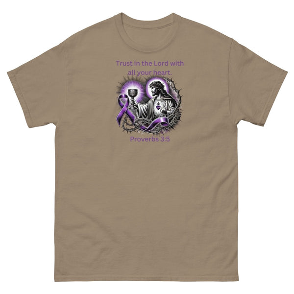 Pancreatic Cancer Proverbs Tee - JohnVsGBMBrown SavanaS