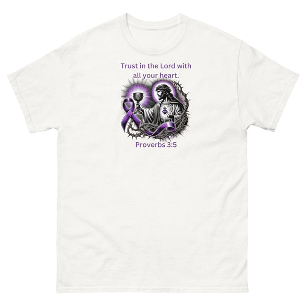 Pancreatic Cancer Proverbs Tee - JohnVsGBMWhiteS