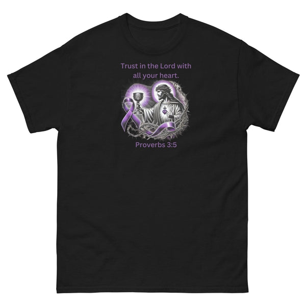 Pancreatic Cancer Proverbs Tee - JohnVsGBMBlackS