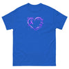 Pancreatic Cancer Purple Heart with Ribbon Classic Tee - JohnVsGBMRoyalS