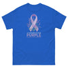 Pancreatic Cancer Ribbon with Lavender Classic Tee - JohnVsGBMRoyalS