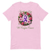 Pancreatic Cancer Rose Love Tee - JohnVsGBMHeather Prism LilacS