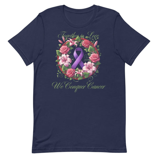 Pancreatic Cancer Rose Love Tee - JohnVsGBMNavyS