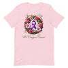 Pancreatic Cancer Rose Love Tee - JohnVsGBMSoft PinkS