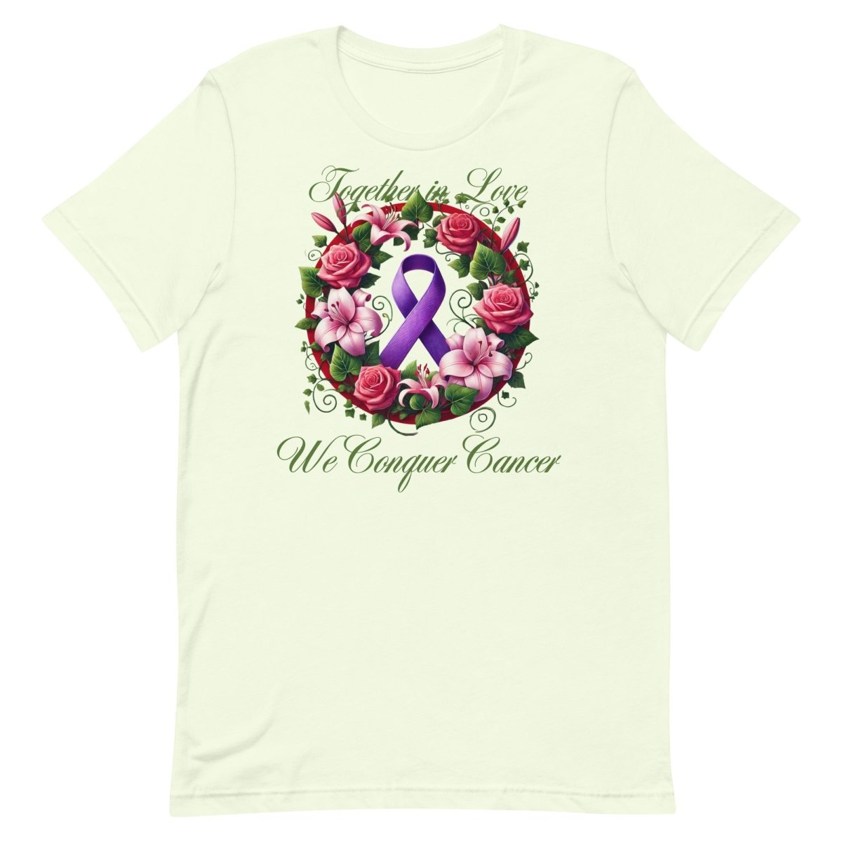 Pancreatic Cancer Rose Love Tee - JohnVsGBMCitronS