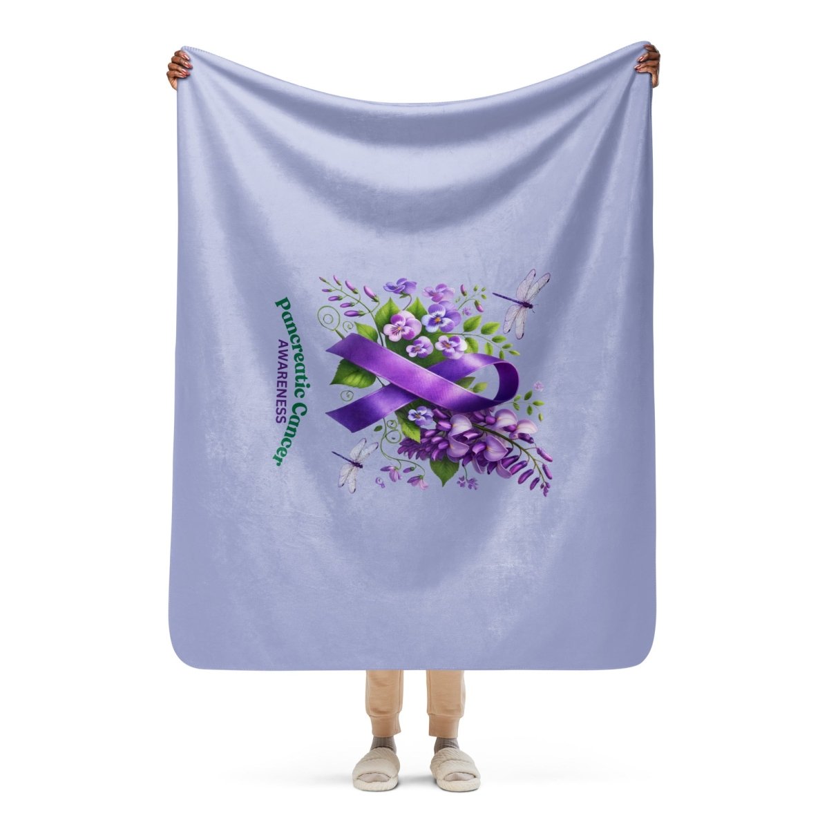 Pancreatic Cancer Sherpa Blanket - JohnVsGBM50″×60″