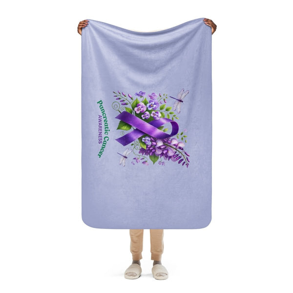 Pancreatic Cancer Sherpa Blanket - JohnVsGBM37″×57″