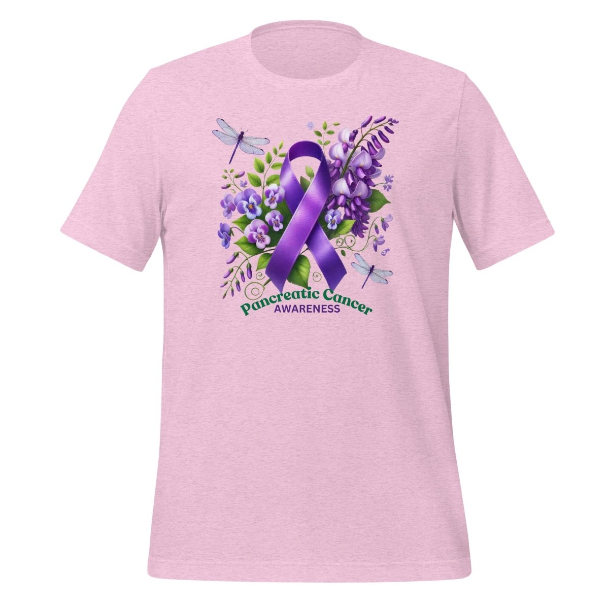 Pancreatic Cancer Spring Tee - JohnVsGBMHeather Prism LilacS