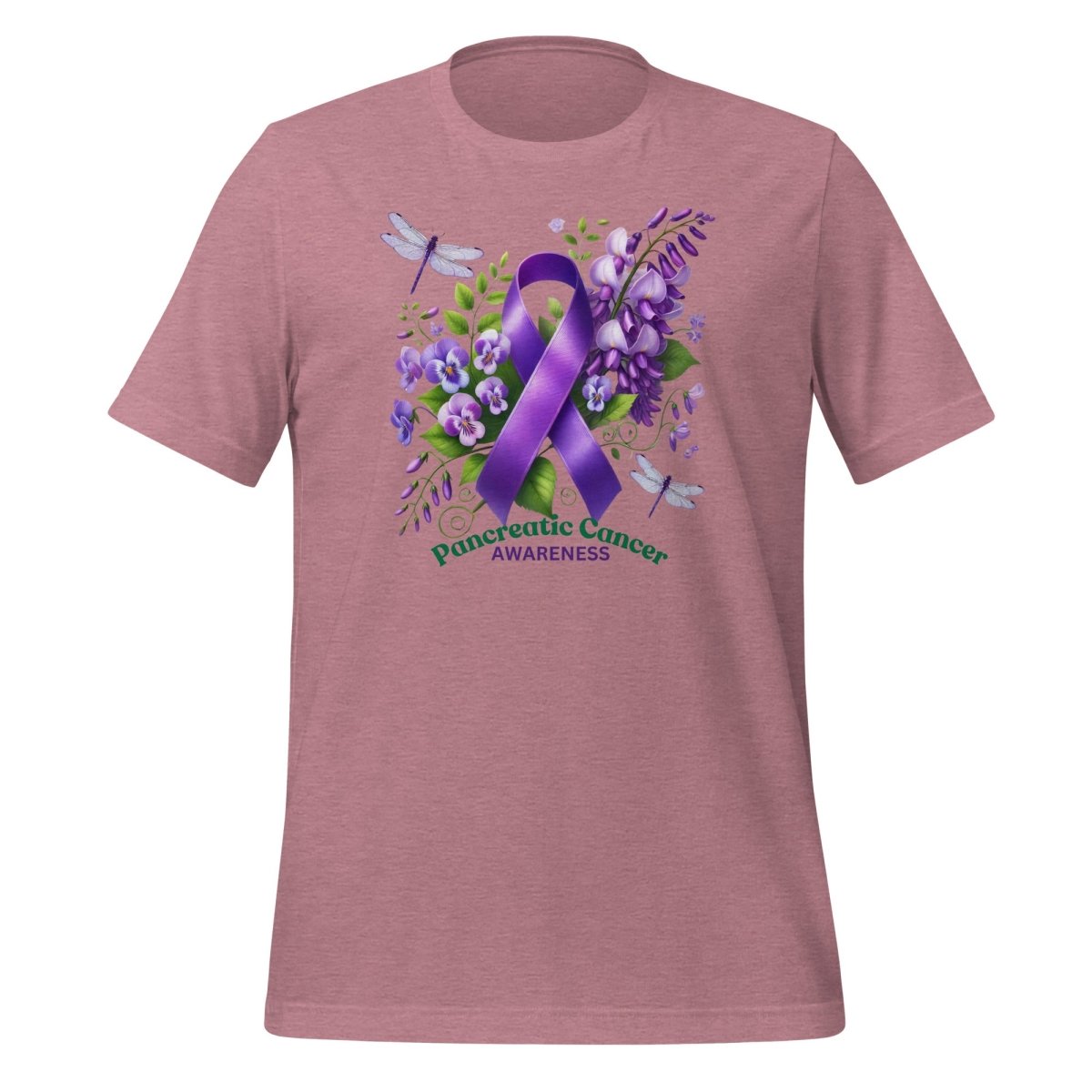 Pancreatic Cancer Spring Tee - JohnVsGBMHeather OrchidS